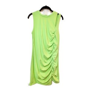 ❗️5/$25 SALE F21 Neon Gathered Side Mini Dress